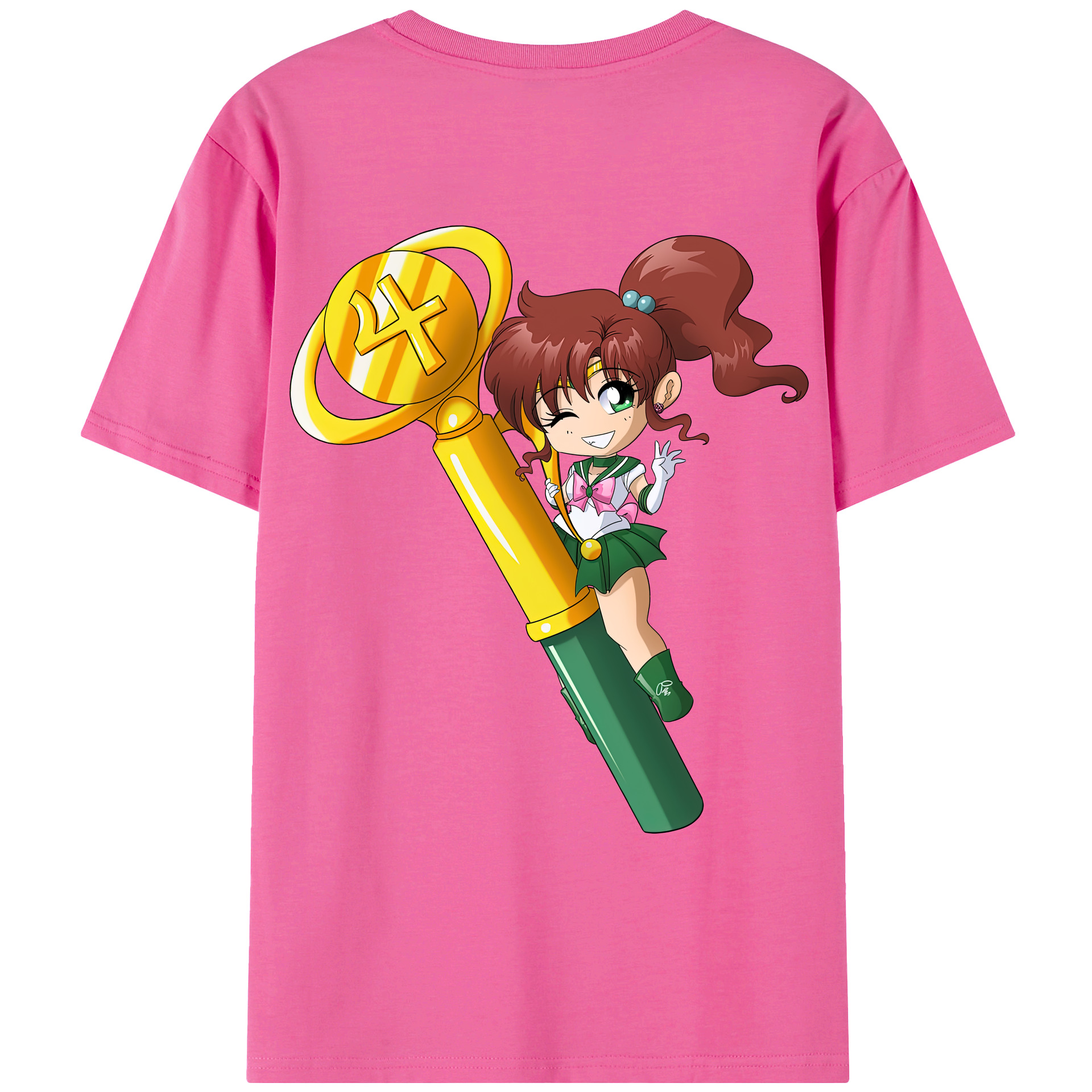 （画像用） 美少女戦士セーラームーン 木野 まこと きの まこと Sailor Moon Kino Makoto （セーラージュピター；Sailor Jupiter） レディース半袖Tシャツ(バックプリント)